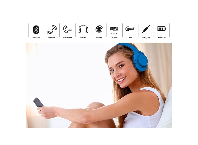 CASQUE BLUETOOTH MP3 KIT MAIN LIBRE BLEU (1)