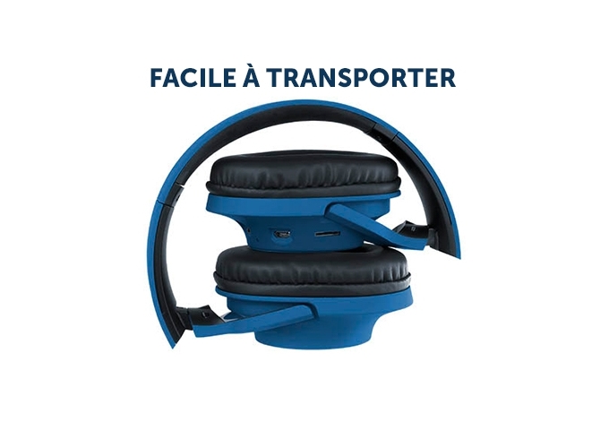CASQUE BLUETOOTH MP3 KIT MAIN LIBRE BLEU (1)