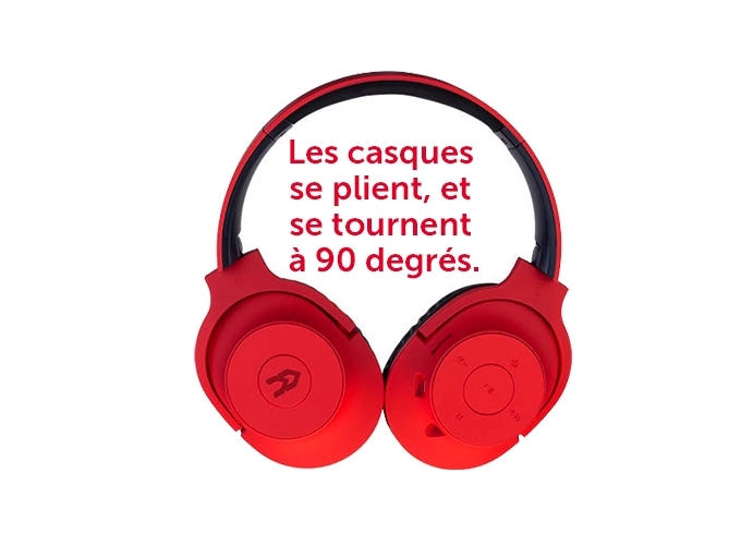 CASQUE BLUETOOTH MP3 KIT MAIN LIBRE ROUGE (1)