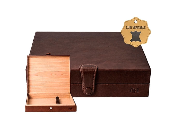 CAVE A 10 CIGARES BRUN