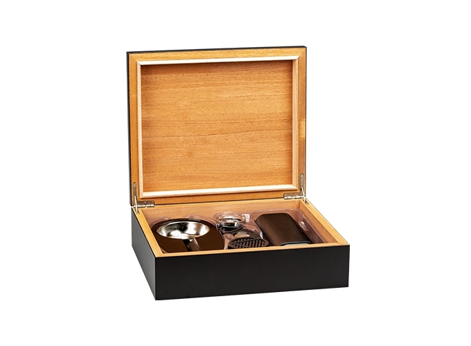 CAVE A 12 CIGARES NOIR 26 X 22 X 8 CM