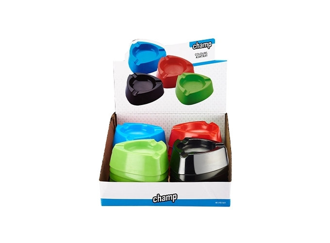 CENDRIER PLASTIC ASHTRAY 6 COULEURS (PR.24)