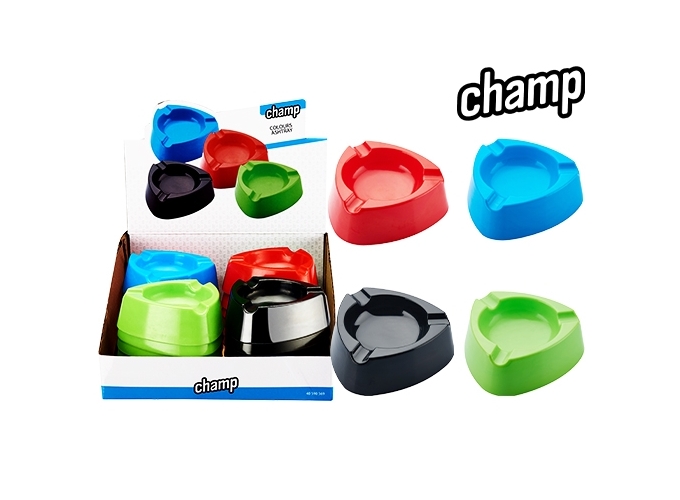 CENDRIER PLASTIC ASHTRAY 6 COULEURS (PR.24)