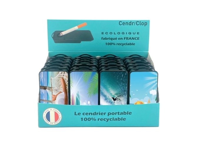 CENDRIER POCHE 100% DECORS PLAGE  (PR.24)