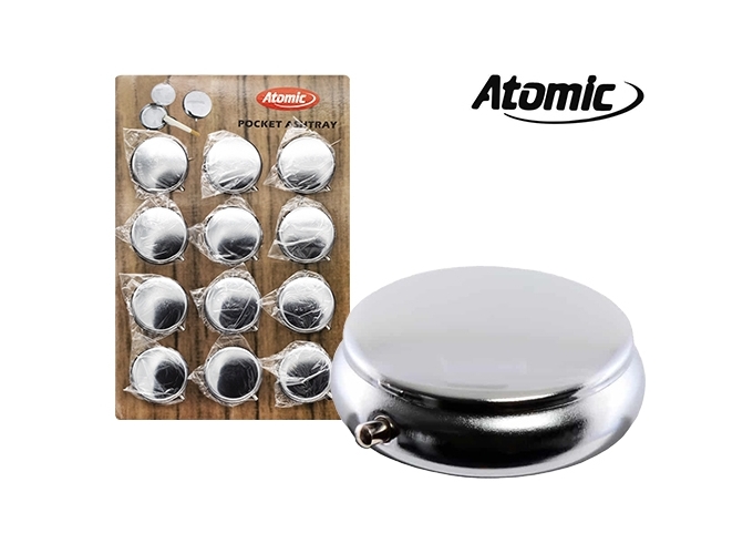 CENDRIER POCHE  METAL UNI 4.8cm  (PR.12)