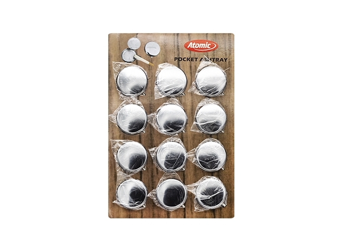 CENDRIER POCHE  METAL UNI 4.8cm  (PR.12)