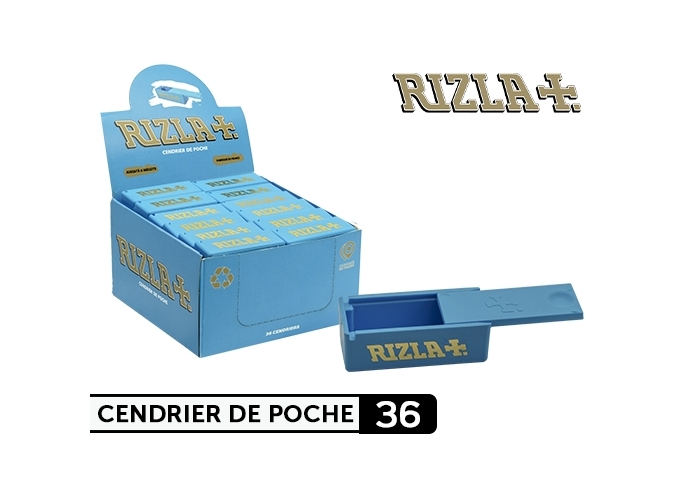 CENDRIER POCHE RIZLA BLEU  (PR.36)