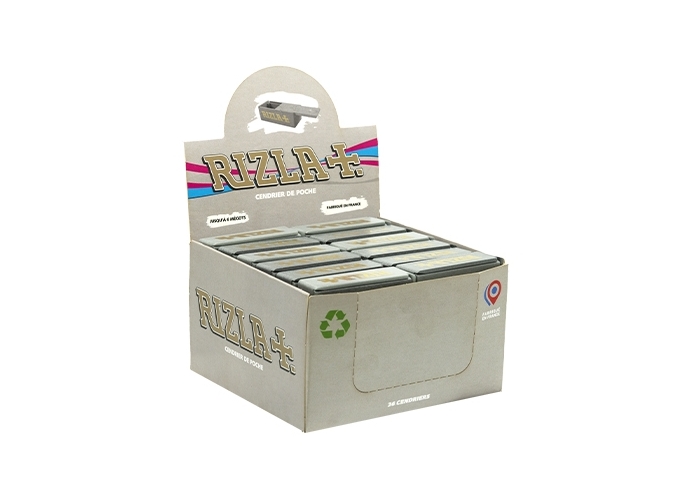 CENDRIER POCHE RIZLA GRIS MAT  (PR.36)