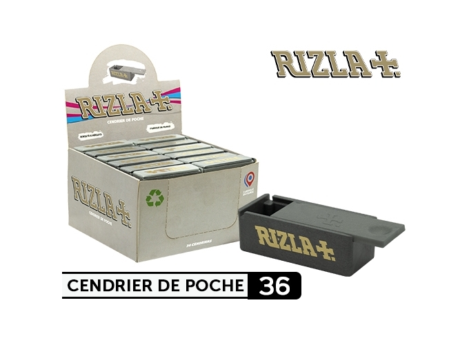 CENDRIER POCHE RIZLA GRIS MAT  (PR.36)