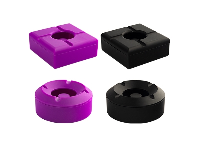 CENDRIER SILICON 10 cm (12 FORME ET COUL. ASS.)