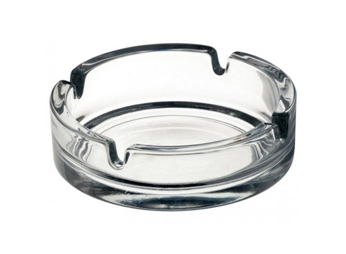 CENDRIER VERRE TRANSPARENT 10.5 cm