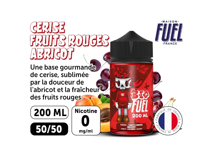CERISE FRUIT ROUGE ABRICOT 200 ML BIG FUEL LIQUIDE