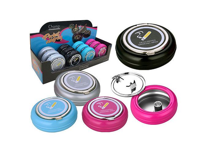 CHAMP CENDRIER DE POCHE DIAM 6,5 cms  (PRES.12)