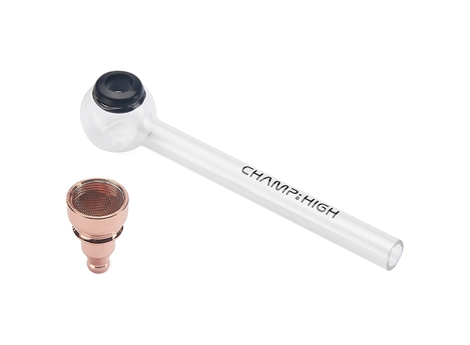 CHAMP HIGH CLASSIC GLASS PIPE 12cm  (PRES.12)