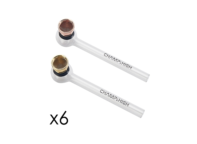 CHAMP HIGH CLASSIC GLASS PIPE 12cm  (PRES.12)