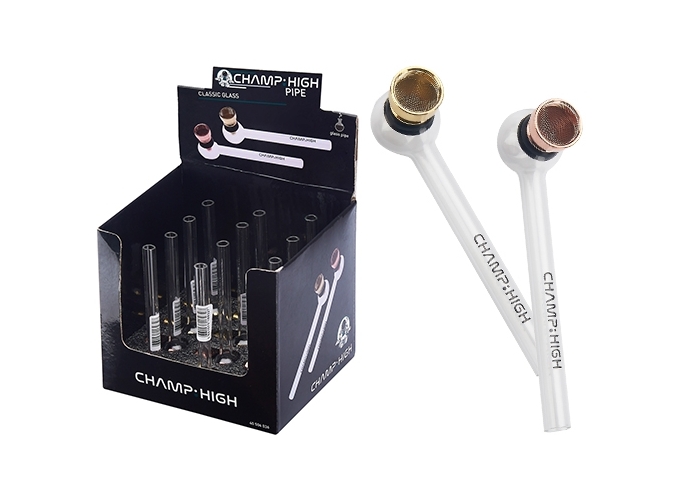 CHAMP HIGH CLASSIC GLASS PIPE 12cm  (PRES.12)