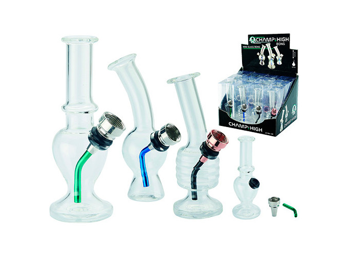 CHAMP HIGH MINI GLASS BONG 12.5 CM (PRES.12)
