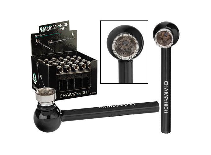 CHAMP HIGH POOL GLASS PIPE (PRES.24)