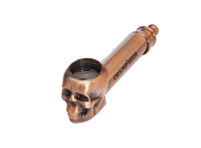 CHAMP PIPE HIGH METAL SKULL 8,5 CM  (PR.12)