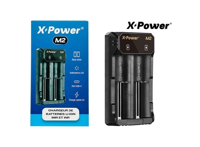 CHARGEUR DOUBLE ACCUS XPOWER M2