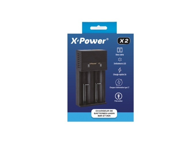CHARGEUR DOUBLE ACCUS XPOWER X2