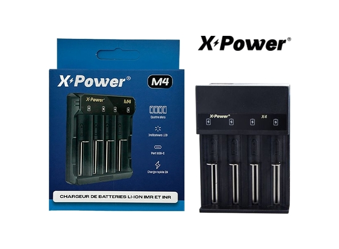CHARGEUR DOUBLE ACCUS XPOWER X4