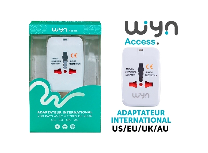 CHARGEUR SECTEUR - ADAPTATEUR INTERNATIONAL