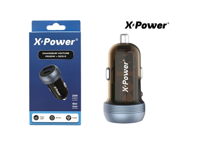 Chargeur voiture USB-C et A VQC10 - X Power