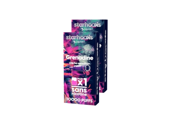 CHICHA LIQUIDEO 20K GRENADINE  2 CARTOUCHES