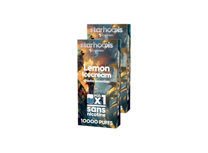 CHICHA LIQUIDEO 20K ICE CREAM CITRON  2 CARTOUCHES