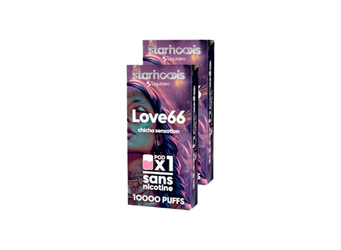 CHICHA LIQUIDEO 20K LOVE 6XX PASSION  2 CARTOUCHES