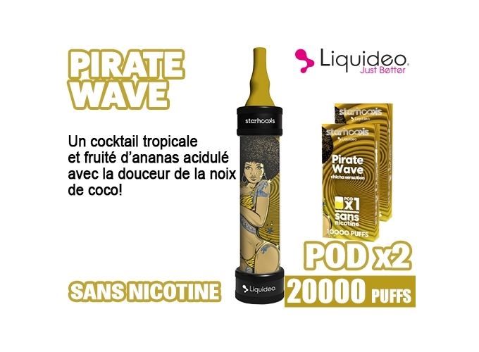 CHICHA LIQUIDEO 20K PIRATE MARGARITA  2 CARTOUCHES