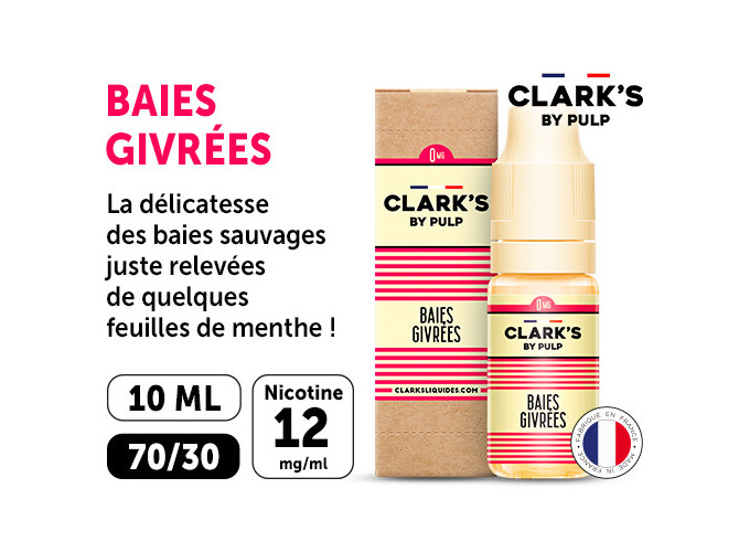 CLARK'S 10 ml BAIES GIVREES NICOTINE 12 Mg