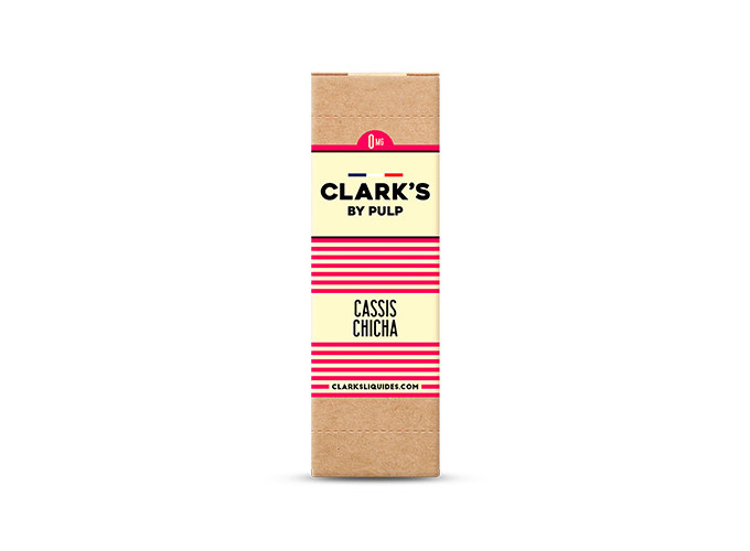 CLARK'S 10 ml CASSIS CHICHA NICOTINE 00 Mg