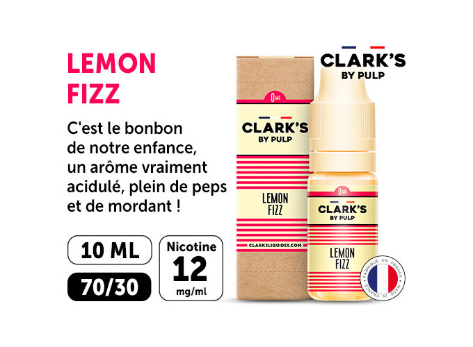CLARK'S 10 ml FIZZ NICOTINE 12 Mg