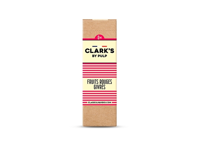 CLARK'S 10 ml FRUITS ROUGES GLACE NICOTINE  00Mg