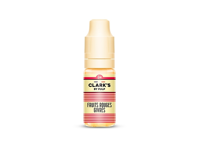 CLARK'S 10 ml FRUITS ROUGES GLACE NICOTINE  00Mg