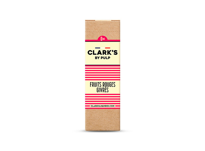 CLARK'S 10 ml FRUITS ROUGES GLACE NICOTINE  18 Mg