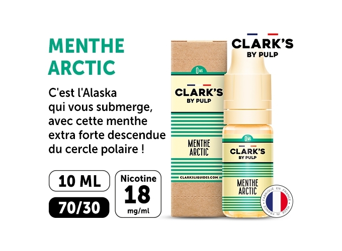 CLARK'S 10 ml MENTHE ARCTIC NICOTINE 18 Mg