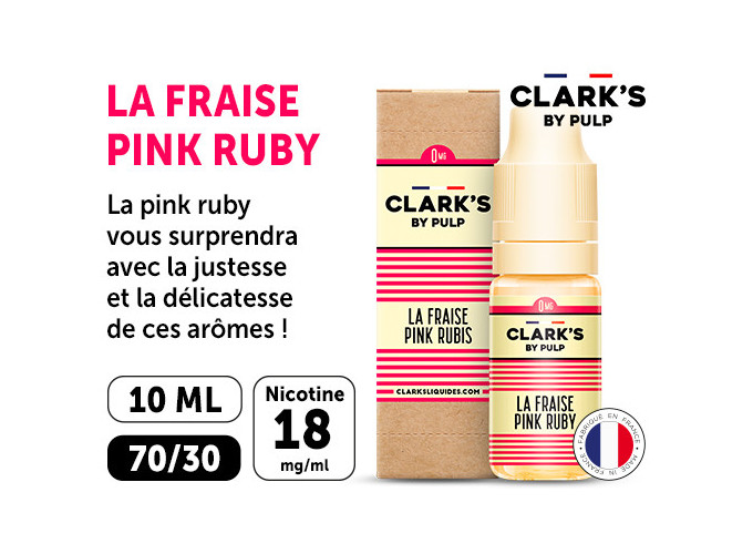 CLARK'S 10 ml PINK RUBY NICOTINE 18 Mg