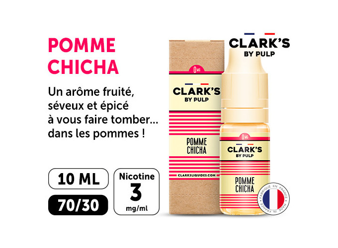 CLARK'S 10 ml POMME CHICHA NICOTINE 03 Mg