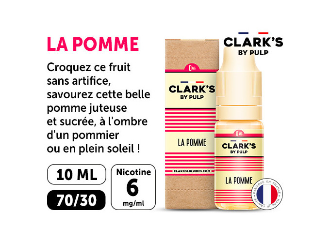 CLARK'S 10 ml  POMME ROUGE   NIC. 06 Mg