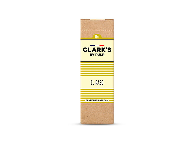 CLARK'S 10 ml TABAC BLOND EL PASO NICOTINE 03 Mg