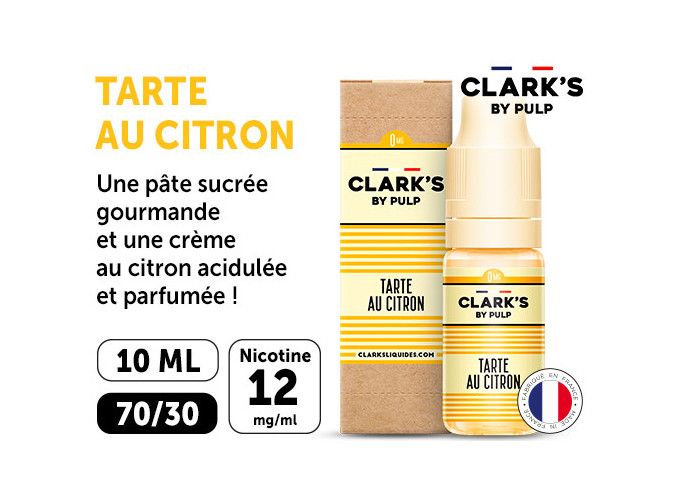 CLARK'S 10 ml TARTE AU CITRON NICOTINE 12 Mg