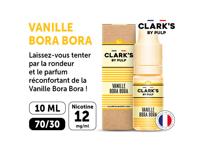 CLARK'S 10 ml VANILLE BORA BORA 12 Mg