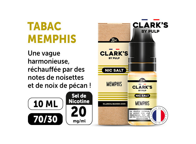 CLARK'S MEMPHIS SEL DE NICOTINE 20 Mg Ml