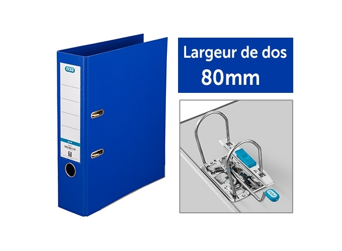 CLASS. BUREAU ELBA SMART A4 DOS 80MM BLEU (1)