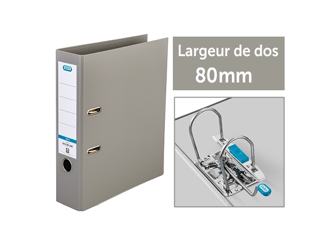 CLASS. BUREAU ELBA SMART A4 DOS 80MM GRIS (1)