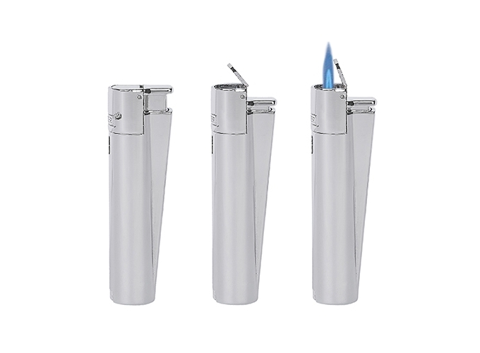 CLIPPER JET FLAME MAXI METAL  SILVER  (12)