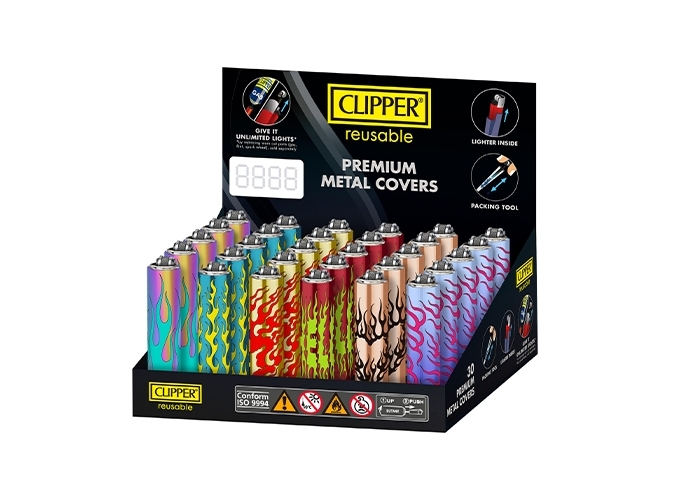 CLIPPER PIERRE ETUI METAL MICRO  INCANDESCENT (30)